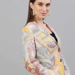 Full Sleeves Notched Lapel Blazer