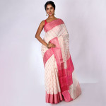 Floral Woven Design Zari Saree