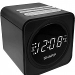 SHARP FM Clock Radio with Bluetooth Speaker, FastCharge 2 amp USB Charge Port, Wake to Alarm or Radio, Dual Alarms, Easy