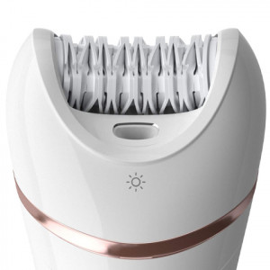 Philips Epilator Series 8000 5 in 1 Shaver, Trimmer, Pedicure and Body Exfoliator with 9 Accessories, BRE740/14