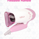 White & Pink Insta Glam 1000 Hair Dryer