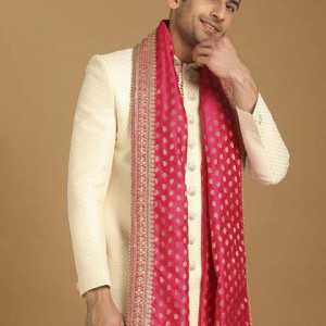 Charismatic Cream Sherwani