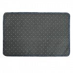 Set Of 2 Blue & Cream-Colored Printed Anti-Skid Doormat